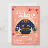 Grappig lelijke zweterige kerst met grijs oog kaart (Voorkant)