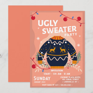 Grappig lelijke zweterige kerst met grijs oog kaart