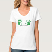 Grappig Leprechaun Handafdrukken T-shirt, St Patri T-shirt (Voorkant)