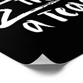 Grappig leraar als je dit kunt lezen Dank een lera Poster (Hoek)