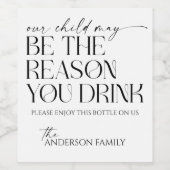 Grappig leraar cadeau, kerst leraar cadeau wijn etiket (Enkel label)