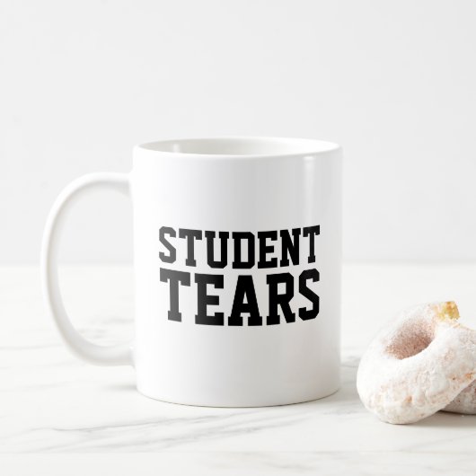 Grappig leraar cadeau Student Tears Koffiemok (Met donut)