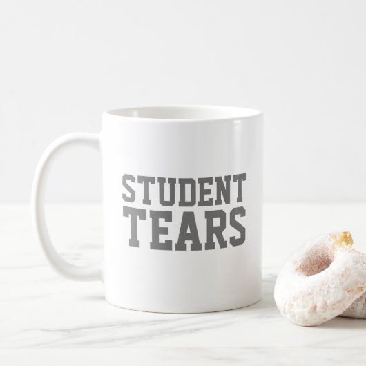 Grappig leraar cadeau Student Tears Koffiemok (Met donut)