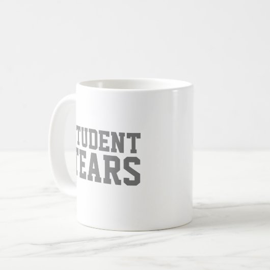 Grappig leraar cadeau Student Tears Koffiemok (Voorkant links)