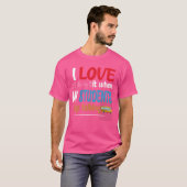 Grappig leraar dat ik er dol op ben als mijn stude t-shirt (Voorkant volledig)