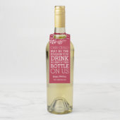 Grappig Leraar Kerst Wijn Gift Flessenhanger (Op fles)