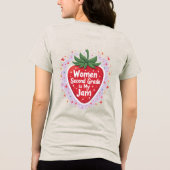 Grappig leraar shirt | De tweede klas is mijn jam (Achterkant)