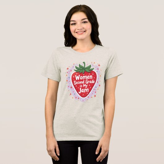 Grappig leraar shirt | De tweede klas is mijn jam (Voorkant volledig)