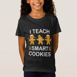 Grappig leraar shirt Ik leer slimme koekjes