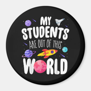 Grappig leraar T-shirt mijn studenten zijn uit dez Magneet