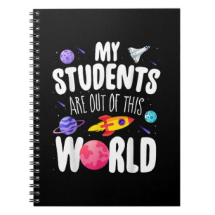 Grappig leraar T-shirt mijn studenten zijn uit dez Notitieboek