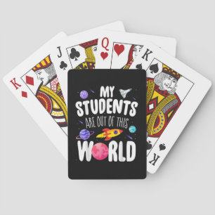 Grappig leraar T-shirt mijn studenten zijn uit dez Pokerkaarten