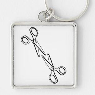Grappig Lesbisch Twee Schaar Sapphic Sleutelhanger