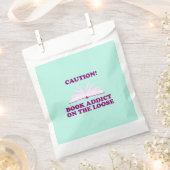 Grappig - Let op! Boek verslaafd aan de losse kant Bedankzakje (Geknipt)