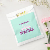 Grappig - Let op! Boek verslaafd aan de losse kant Bedankzakje (Gezegeld)