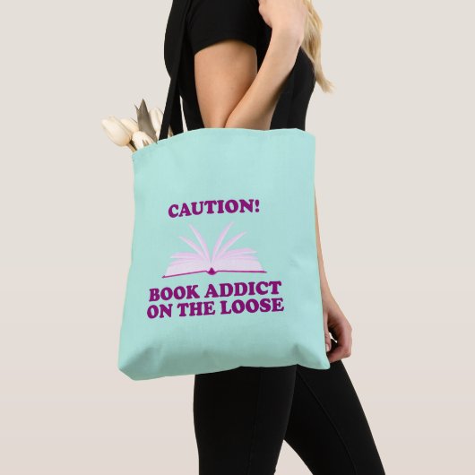 Grappig - Let op! Boek verslaafd aan de losse kant Tote Bag (Dichtbij)