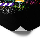 Grappig Let's Get Lit - Onafhankelijkheidspun Clas Poster (Hoek)