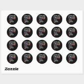 Grappig Let's Go Taco 19 Ronde Sticker (Vel)