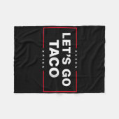 Grappig Lets Go Taco _1 Fleece Deken (Voorkant (Horizontaal))