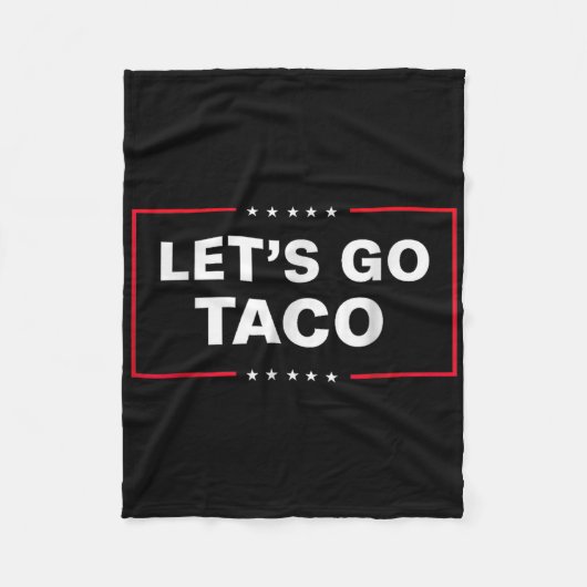 Grappig Lets Go Taco _1 Fleece Deken (Voorkant)
