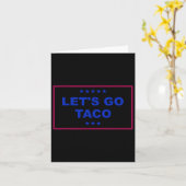 Grappig Let's Go Taco 24 Kaart (Gele Bloem)