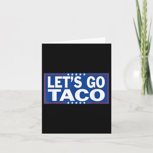 Grappig Lets Go Taco _2 Kaart (Voorkant)
