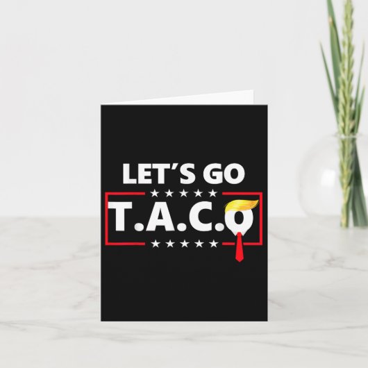 Grappig Lets Go Taco _3 Kaart (Voorkant)