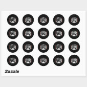 Grappig Let's Go Taco 46 Ronde Sticker (Vel)