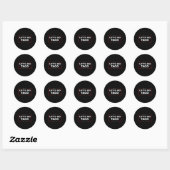 Grappig Let's Go Taco 6 Ronde Sticker (Vel)
