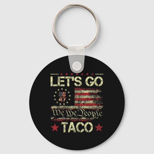 Grappig Let's Go Taco 7 Sleutelhanger (Voorkant)