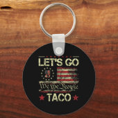 Grappig Let's Go Taco 7 Sleutelhanger (Voorkant)