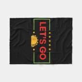 Grappig Lets Go Taco _9 Fleece Deken (Voorkant (Horizontaal))
