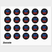 Grappig Let's Go Taco Design Ronde Sticker (Vel)