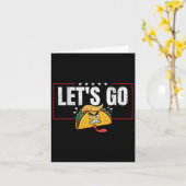 Grappig Let's Go Taco &# Kaart (Gele Bloem)