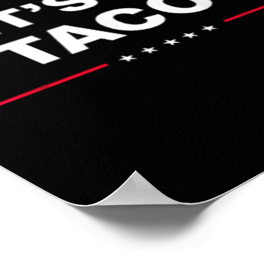 Grappig Let's Go Taco &#; Poster (Hoek)