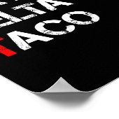 Grappig Let's Go Taco Shirt Foxtrot Delta Taco 1 Poster (Hoek)