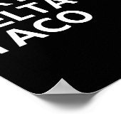 Grappig Let's Go Taco Shirt Foxtrot Delta Taco 2 Poster (Hoek)