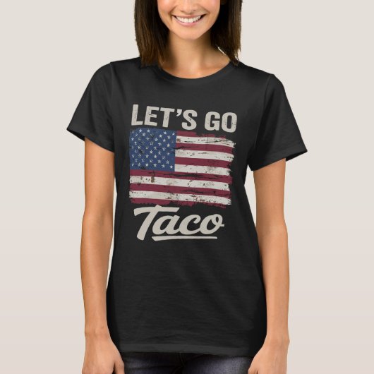 Grappig Let's Go Taco Shirt Let's Go Taco Mannen V (Voorkant)