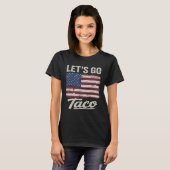 Grappig Let's Go Taco Shirt Let's Go Taco Mannen V (Voorkant volledig)