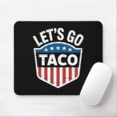 Grappig Let's Go Taco Shirt Let's Go Taco Mannen V Muismat (Met muis)