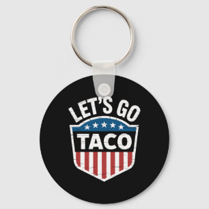 Grappig Let's Go Taco Shirt Let's Go Taco Mannen V Sleutelhanger