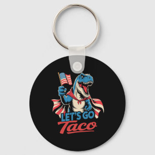 Grappig Let's Go Taco Shirt Let's Go Taco Mannen V Sleutelhanger