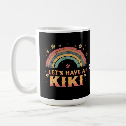 Grappig "Let's Have a Kiki" LGBT Trans Gender Retr Koffiemok (Links)