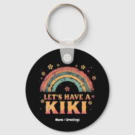 Grappig "Let's Have a Kiki" LGBT Trans Gender Retr Sleutelhanger