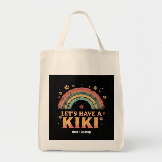 Grappig "Let's Have a Kiki" LGBT Trans Gender Retr Tote Bag (Voorkant)