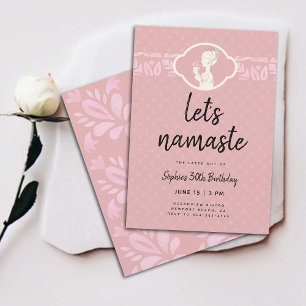 Grappig Lets Namaste Latte Vrouwen 30e Verjaardags Kaart