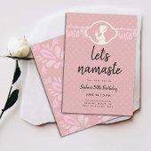 Grappig Lets Namaste Latte Vrouwen 30e Verjaardags Kaart