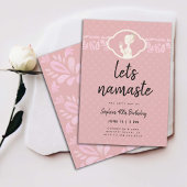 Grappig Lets Namaste Latte Vrouwen 40e Verjaardags Kaart