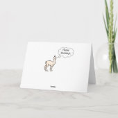 Grappig Let's Party Alpaca Verjaardag Kaart (Achterkant)