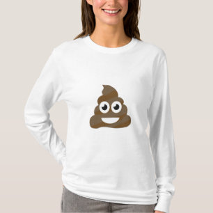 Grappig Leuk Achterschip Emoji T-shirt